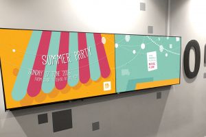 Summer Party 2018 - Digital signage