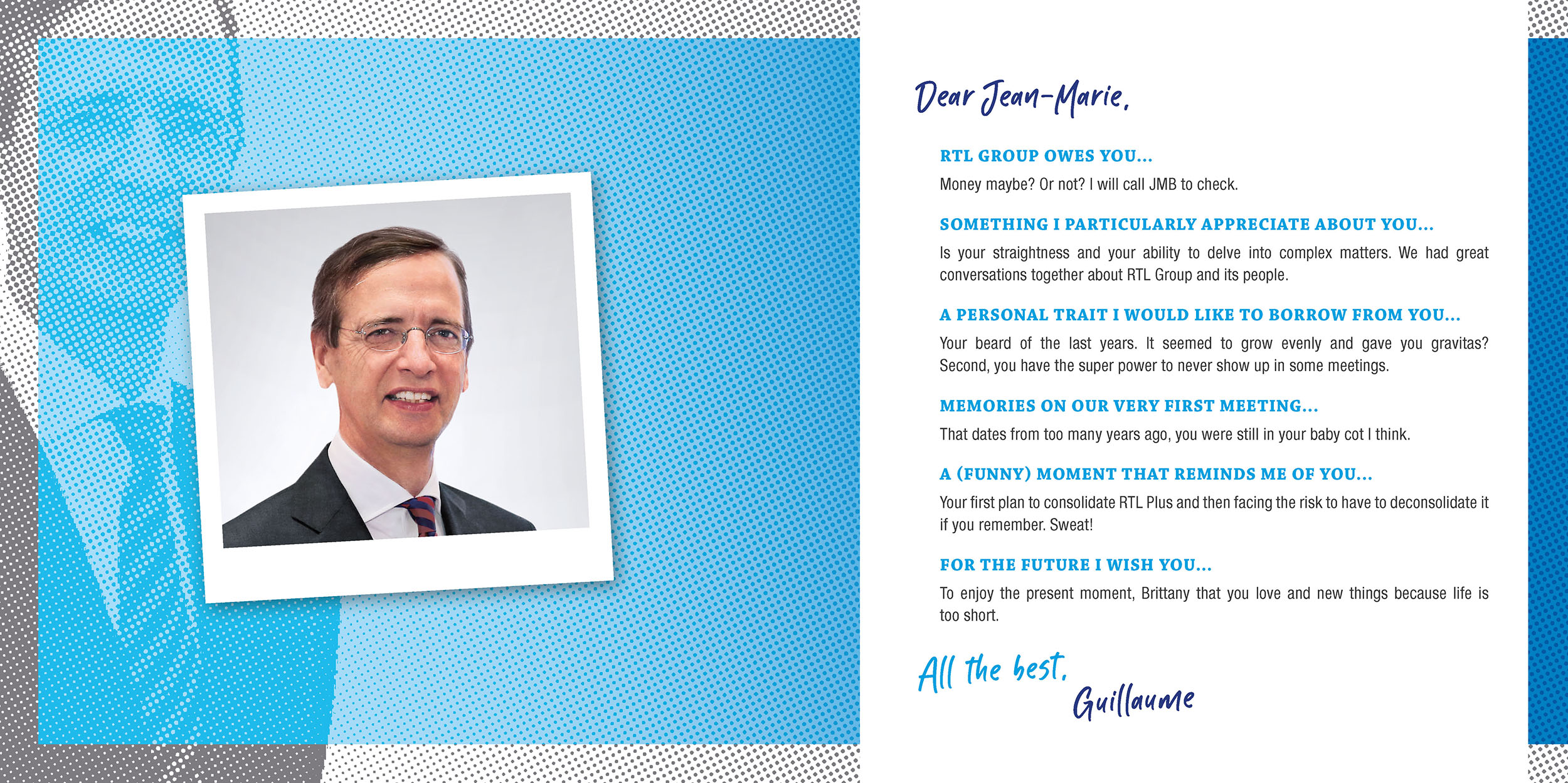 Farewell Book JMB Internal spread